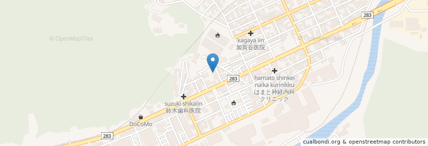 Mapa de ubicacion de 遠刕歯科医院 en Giappone, Prefettura Di Iwate, 釜石市.