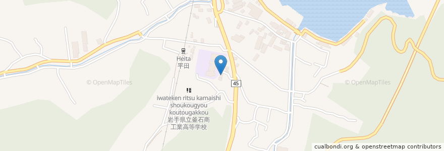 Mapa de ubicacion de やえがし歯科医院 en Japan, Präfektur Iwate, 釜石市.
