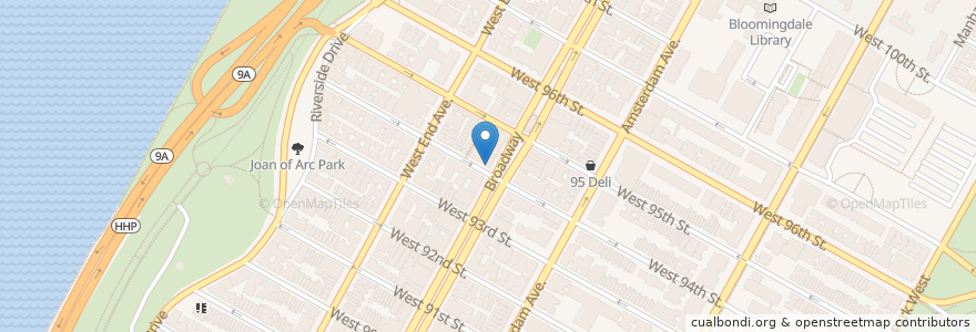 Mapa de ubicacion de TD Bank en 미국, 뉴욕, New York, New York County, Manhattan, Manhattan Community Board 7.
