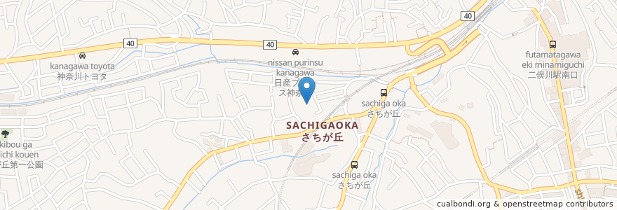 Mapa de ubicacion de 長昌寺 en Japonya, 神奈川県, 横浜市, 旭区.