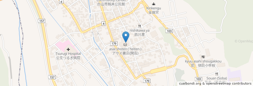 Mapa de ubicacion de なおみや薬局(閉店) en 日本, 石川県, 白山市.