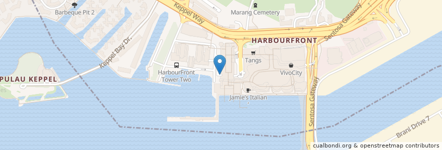 Mapa de ubicacion de Harbourfront Centre Car Park en Singapour, Central.