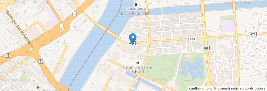 Mapa de ubicacion de ENEOS en Giappone, Tokyo, 江東区.