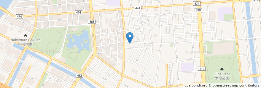 Mapa de ubicacion de 潮江院 en Giappone, Tokyo, 江東区.