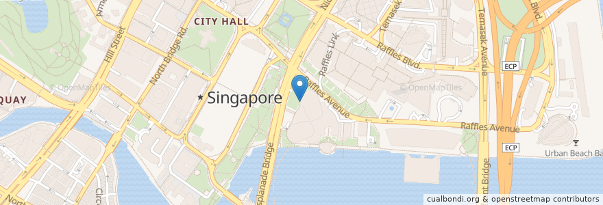 Mapa de ubicacion de Esplanade Car Park en سنگاپور, Central.
