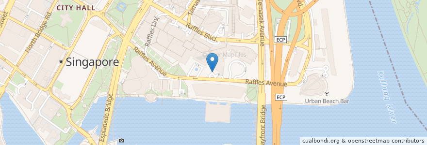 Mapa de ubicacion de Marina Square en Singapour, Central.