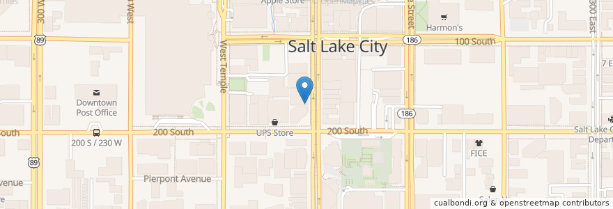 Mapa de ubicacion de Murphy's Bar and Grill en États-Unis D'Amérique, Utah, Salt Lake County, Salt Lake City.