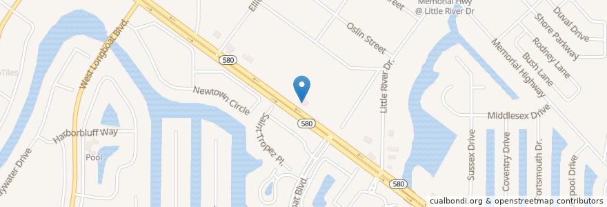 Mapa de ubicacion de Subway en Verenigde Staten, Florida, Hillsborough County.