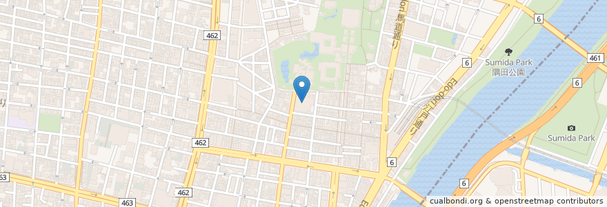Mapa de ubicacion de 浅草公会堂 en Japão, Tóquio, 台東区.