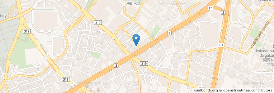 Mapa de ubicacion de 俳優座劇場 en Japon, Tokyo, 港区.