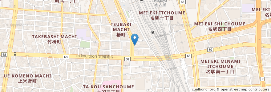 Mapa de ubicacion de Times Car Rental en Japão, 愛知県, Nagoia, 中村区.