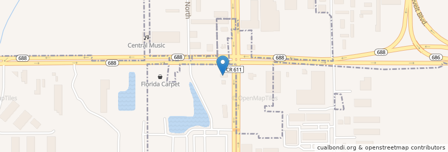 Mapa de ubicacion de Mobil en Stati Uniti D'America, Florida, Pinellas County, Pinellas Park.