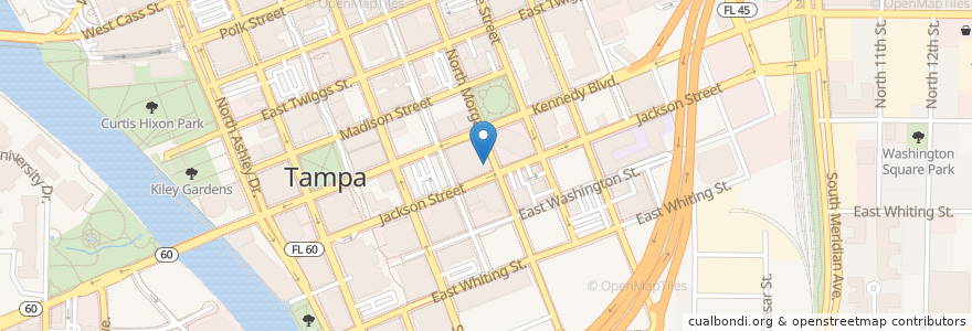 Mapa de ubicacion de Oriental Express en United States, Florida, Hillsborough County, Tampa.