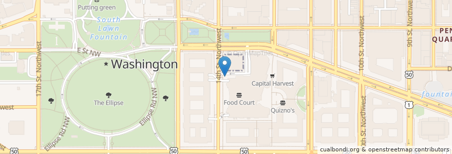 Mapa de ubicacion de Capital Bikeshare en Amerika Birleşik Devletleri, Washington, Dc, Washington.