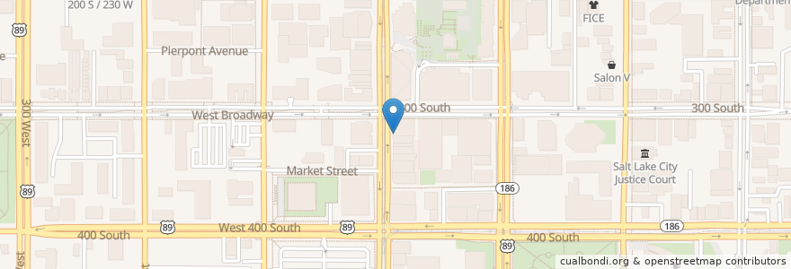 Mapa de ubicacion de The Robins Nest en États-Unis D'Amérique, Utah, Salt Lake County, Salt Lake City.