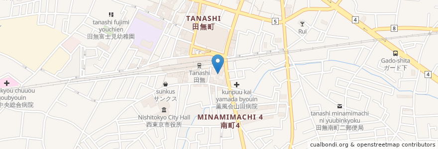 Mapa de ubicacion de Abiskar en Japón, Tokio, Nishitokyo.