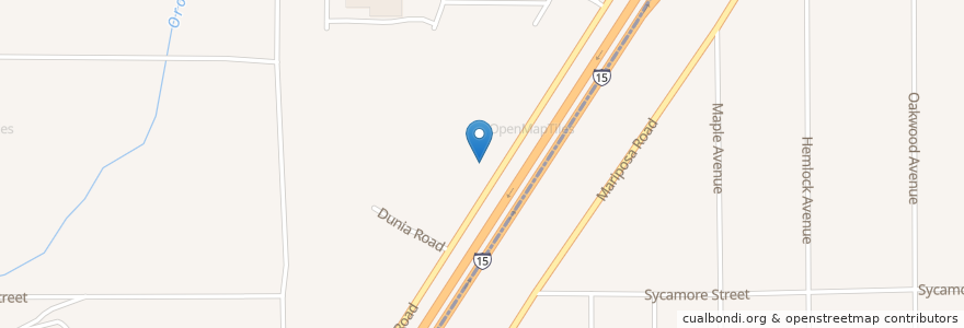 Mapa de ubicacion de Sonic Burger en 미국, 캘리포니아주, San Bernardino County.