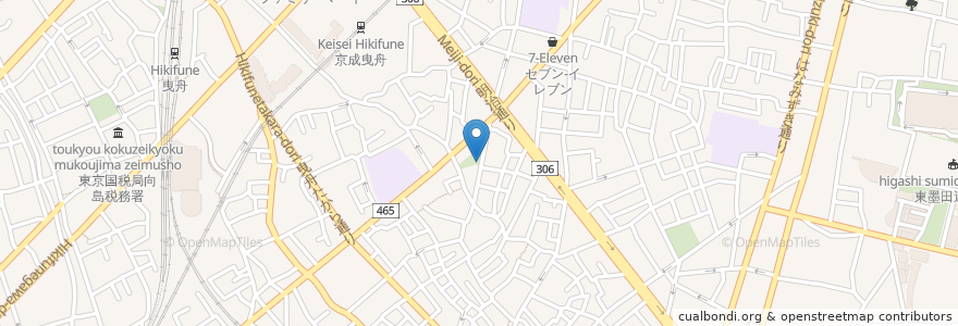 Mapa de ubicacion de からたち公衆便所 en اليابان, 東京都, 墨田区.