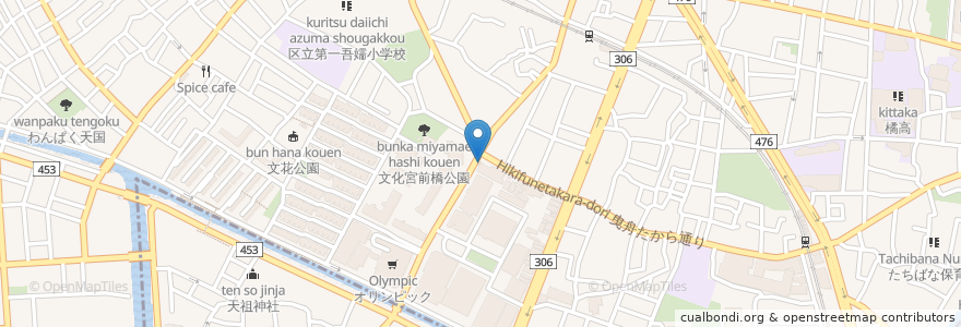 Mapa de ubicacion de 小村井公衆便所 en Japon, Tokyo, 墨田区.