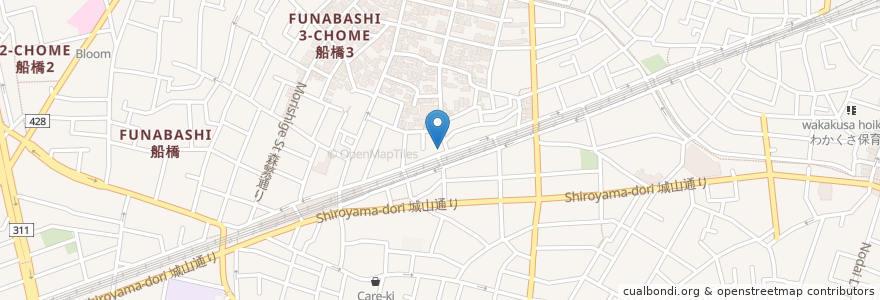 Mapa de ubicacion de 松生眼科医院 en Jepun, 東京都, 世田谷区.