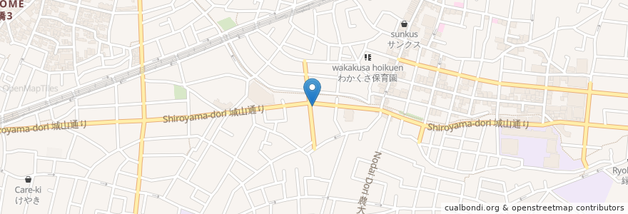 Mapa de ubicacion de 城山通りデンタルクリニック en Japan, Tokyo, Setagaya.
