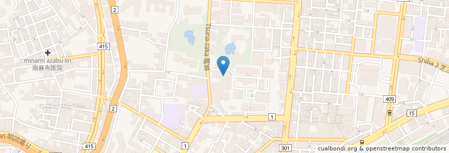 Mapa de ubicacion de 慶應義塾大学（法学部） en اليابان, 東京都, 港区.