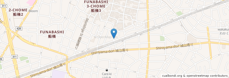 Mapa de ubicacion de 渡上歯科医院 en 日本, 東京都, 世田谷区.