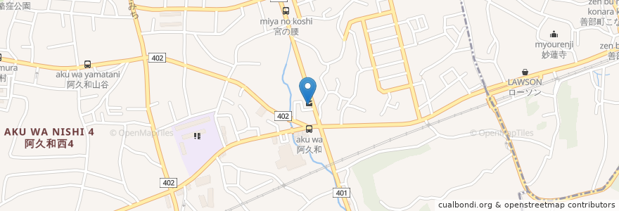 Mapa de ubicacion de 瀬谷警察署阿久和町交番 en ژاپن, 神奈川県, 横浜市, 瀬谷区.