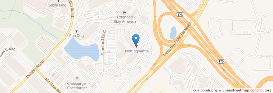 Mapa de ubicacion de Nottingham's en Stati Uniti D'America, Maryland, Howard County.