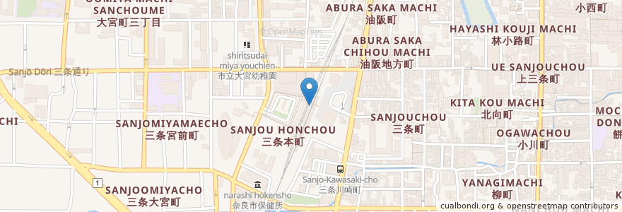 Mapa de ubicacion de モスバーガー en ژاپن, 奈良県, 奈良市.