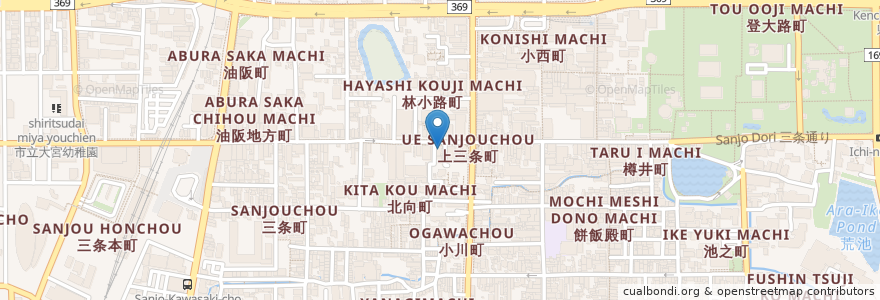 Mapa de ubicacion de 専念寺 en 일본, 나라현, 나라시.