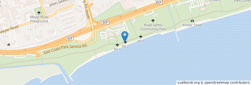 Mapa de ubicacion de Pit 02B en Singapur, Southeast.