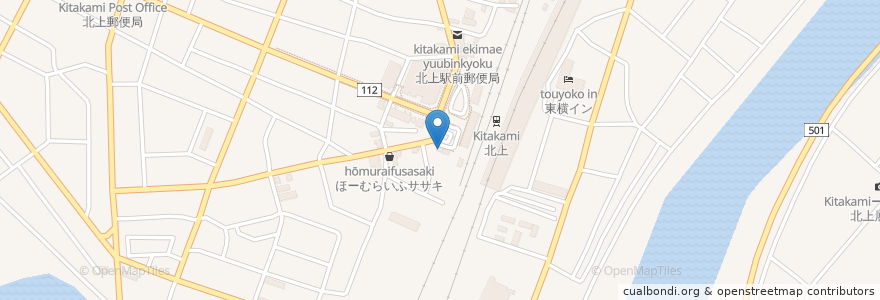 Mapa de ubicacion de ニッポンレンタカー en 일본, 이와테현, 北上市.