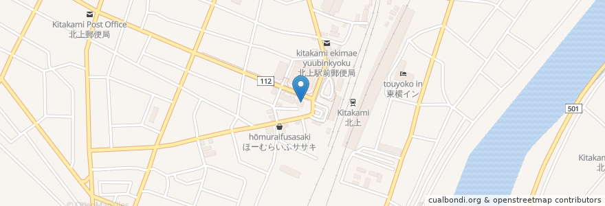 Mapa de ubicacion de いろはにほへと en 日本, 岩手県, 北上市.