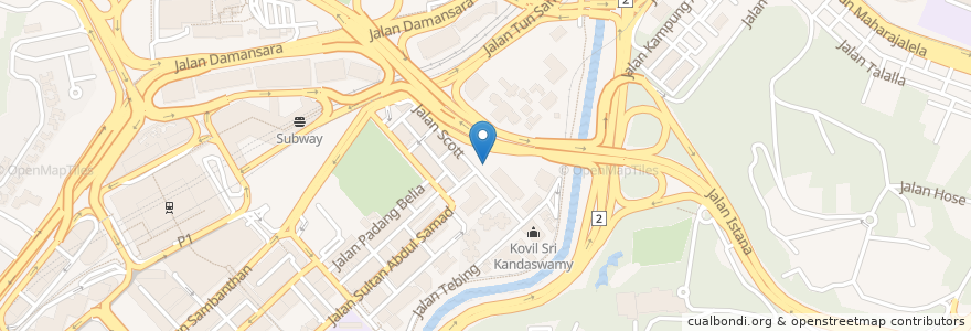 Mapa de ubicacion de Sri Krishna Temple en Малайзия, Селангор, Куала-Лумпур.