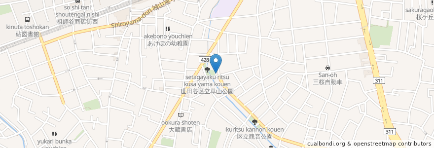 Mapa de ubicacion de パブロ en ژاپن, 東京都, 世田谷区.