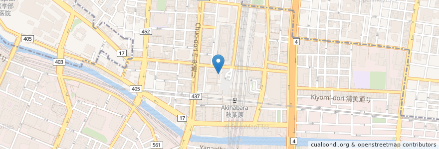 Mapa de ubicacion de エクセルシオール カフェ en Jepun, 東京都, 千代田区.