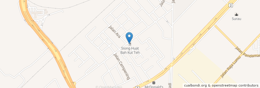 Mapa de ubicacion de Siong Huat Bah Kut Teh en Malaysia, Selangor, Majlis Perbandaran Klang.