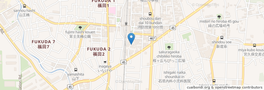 Mapa de ubicacion de 大和市役所 桜ヶ丘連絡所 en Giappone, Prefettura Di Kanagawa, 大和市.
