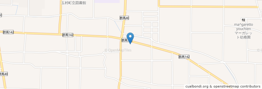 Mapa de ubicacion de 佐波郡 en Япония, Гумма, 佐波郡, 玉村町.