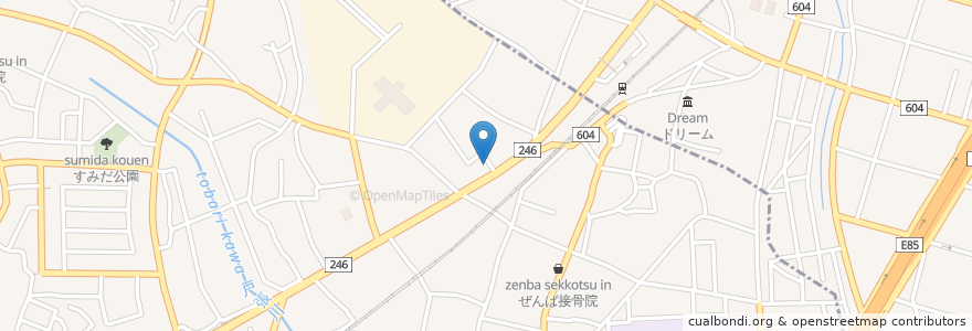 Mapa de ubicacion de ホルモン部 en اليابان, كاناغاوا, 厚木市.