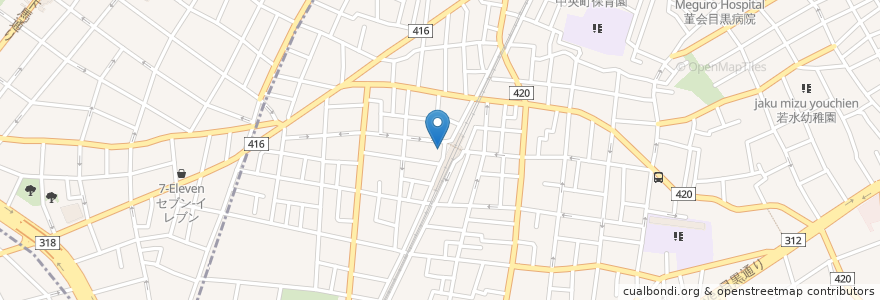 Mapa de ubicacion de ドトールコーヒーショップ en 日本, 東京都, 目黒区.