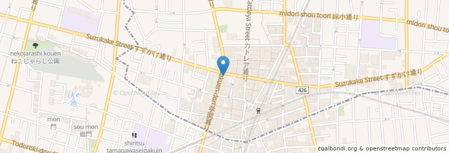 Mapa de ubicacion de スターバックス en 日本, 東京都, 目黒区.