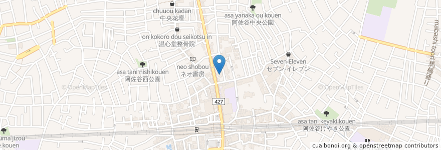 Mapa de ubicacion de 世尊院正覚寺 en اليابان, 東京都, 杉並区.