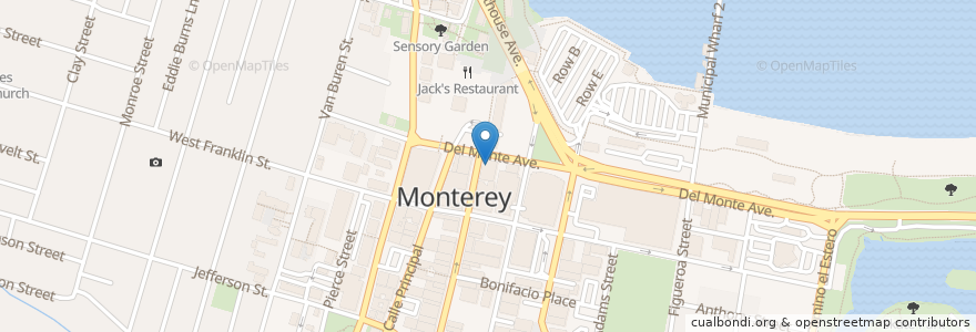Mapa de ubicacion de Cibo Ristorante Italiano en United States, California, Monterey County, Monterey.