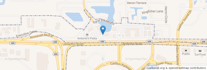 Mapa de ubicacion de Domino's en الولايات المتّحدة الأمريكيّة, فلوريدا, Pinellas County.