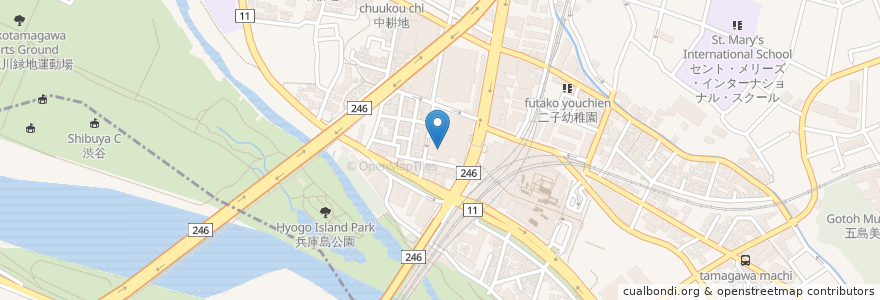 Mapa de ubicacion de ル サロンド ニナス en ژاپن, 東京都, 世田谷区.