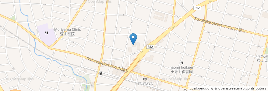 Mapa de ubicacion de 満願寺 en Japan, 東京都, 世田谷区.