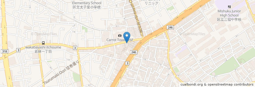 Mapa de ubicacion de ドトールコーヒーショップ en Giappone, Tokyo, 世田谷区.