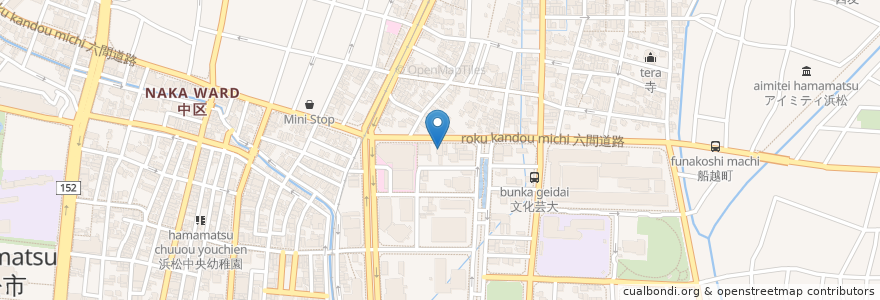 Mapa de ubicacion de コメダ珈琲浜松駅北店 en Japón, Prefectura De Shizuoka, 浜松市, 中区.